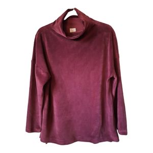 ❤️ A NEW DAY, Woman long sleeves velvet sweater, turtleneck, size XL, Da…